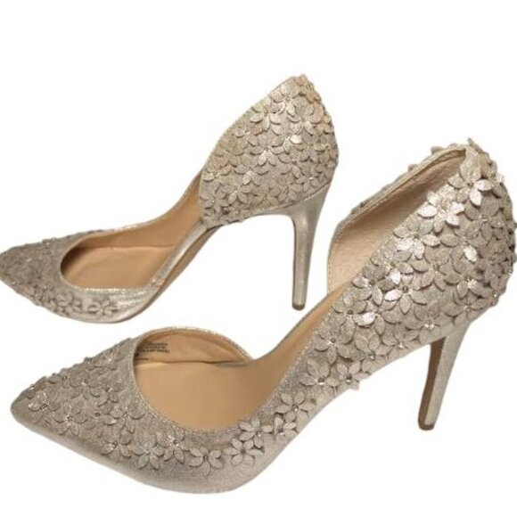 International Concepts Inc. Karlay d'Orsay Metallic Gold Pointy Pumps  EUC 8.5US - Picture 3 of 15